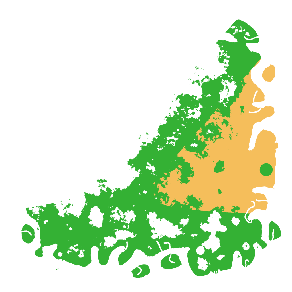 Biome Rust Map: Procedural Map, Size: 6000, Seed: 60710196
