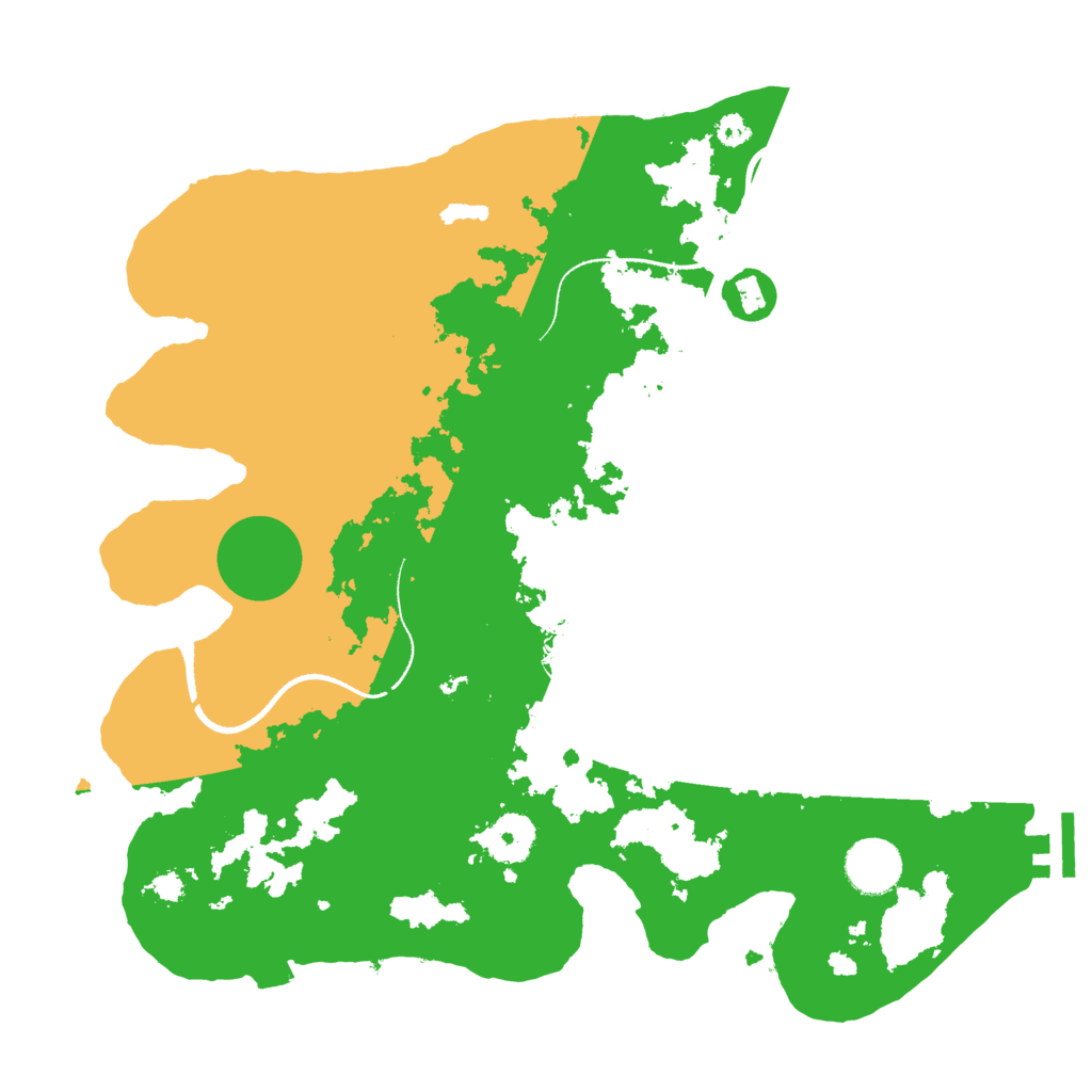 Biome Rust Map: Procedural Map, Size: 3400, Seed: 33689485