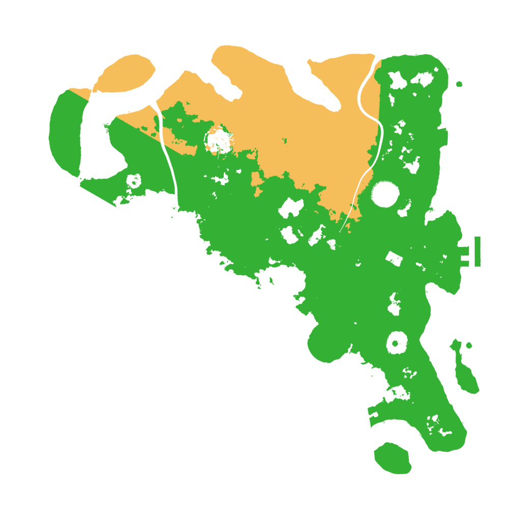 Biome Rust Map: Procedural Map, Size: 3500, Seed: 1218144292