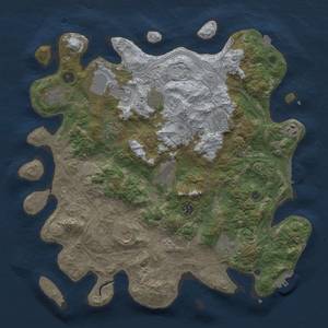 Thumbnail Rust Map: Procedural Map, Size: 4250, Seed: 7224, 19 Monuments