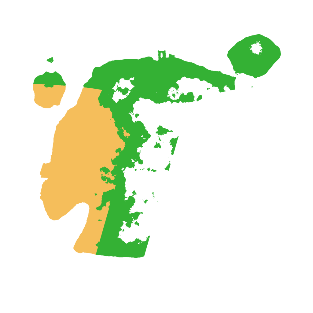 Biome Rust Map: Procedural Map, Size: 2500, Seed: 628990246