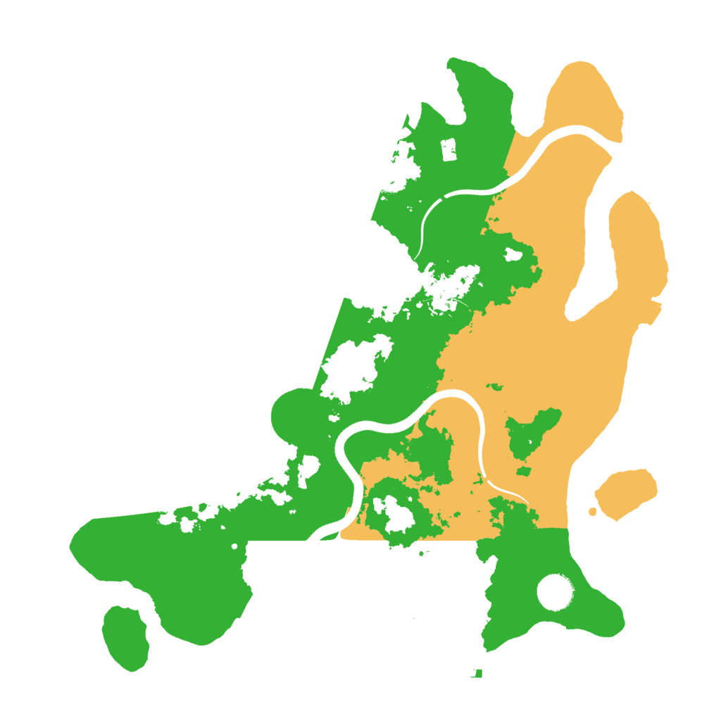 Biome Rust Map: Procedural Map, Size: 3500, Seed: 4561516