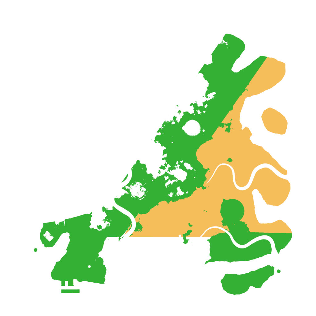 Biome Rust Map: Procedural Map, Size: 3500, Seed: 4561111