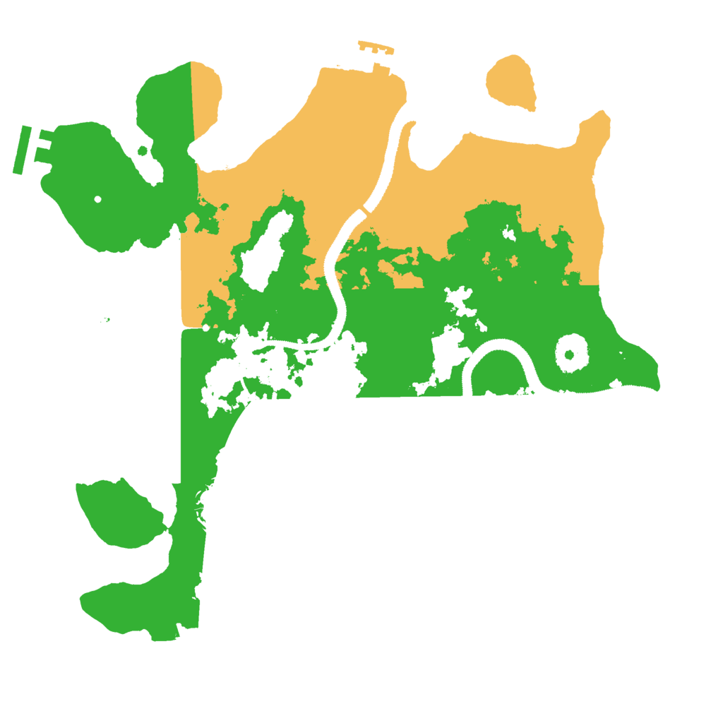 Biome Rust Map: Procedural Map, Size: 3000, Seed: 433079704