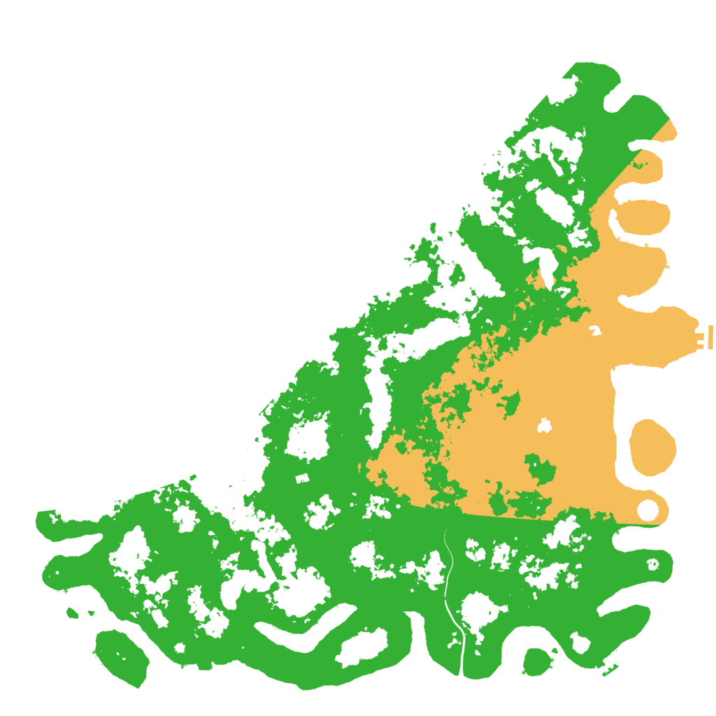 Biome Rust Map: Procedural Map, Size: 6000, Seed: 50722