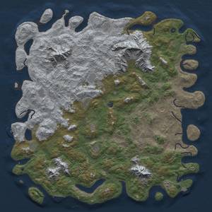 Thumbnail Rust Map: Procedural Map, Size: 6000, Seed: 50722, 19 Monuments