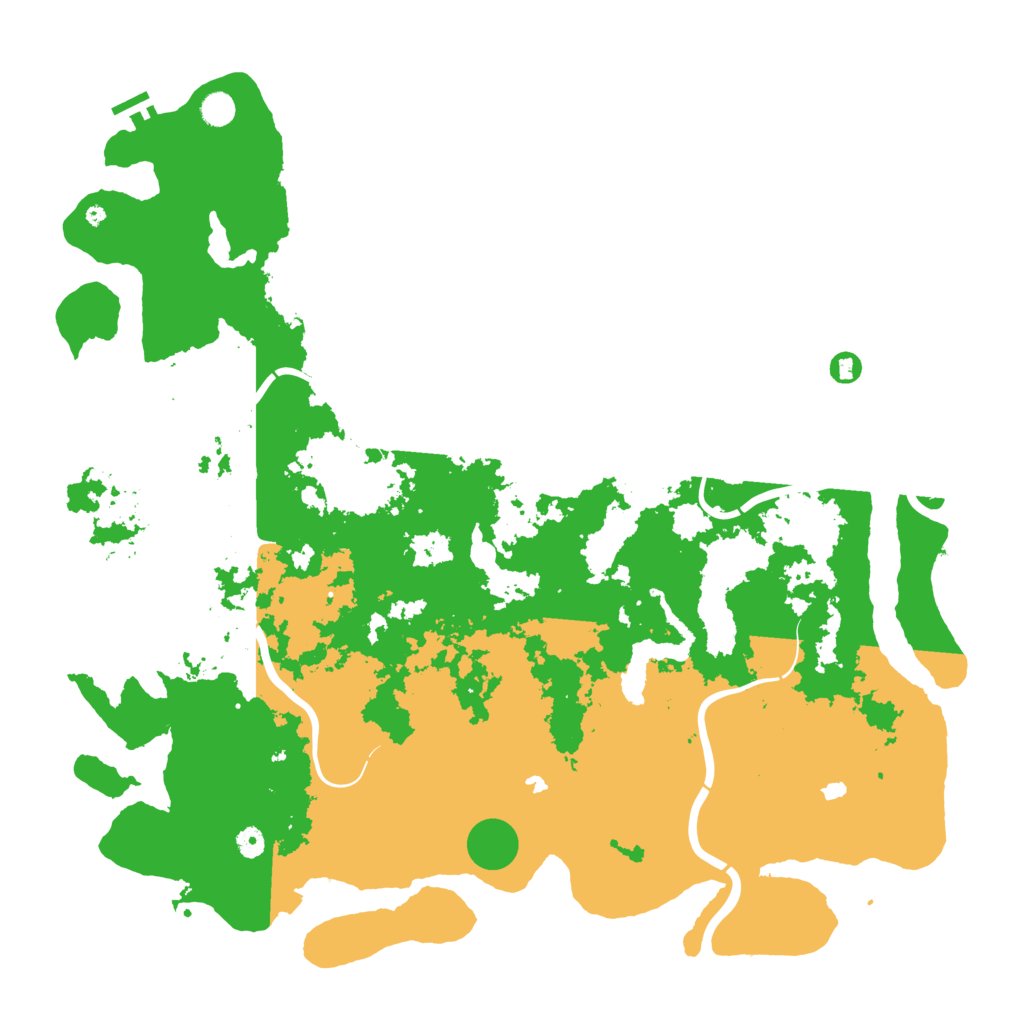 Biome Rust Map: Procedural Map, Size: 5250, Seed: 88888888