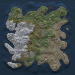 Thumbnail Rust Map: Procedural Map, Size: 3600, Seed: 21604, 17 Monuments