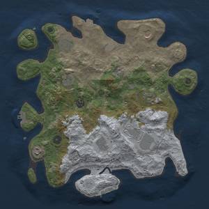 Thumbnail Rust Map: Procedural Map, Size: 3600, Seed: 11604, 17 Monuments
