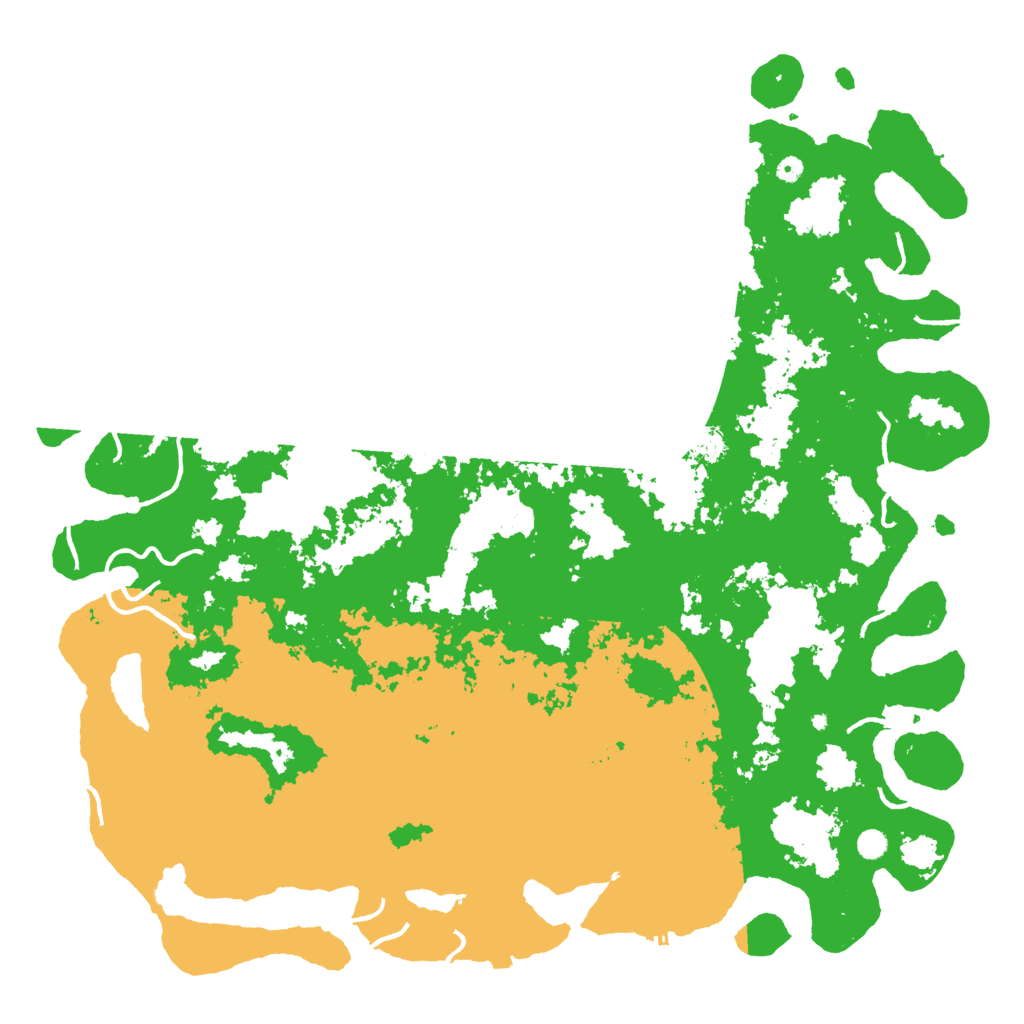 Biome Rust Map: Procedural Map, Size: 6000, Seed: 28016