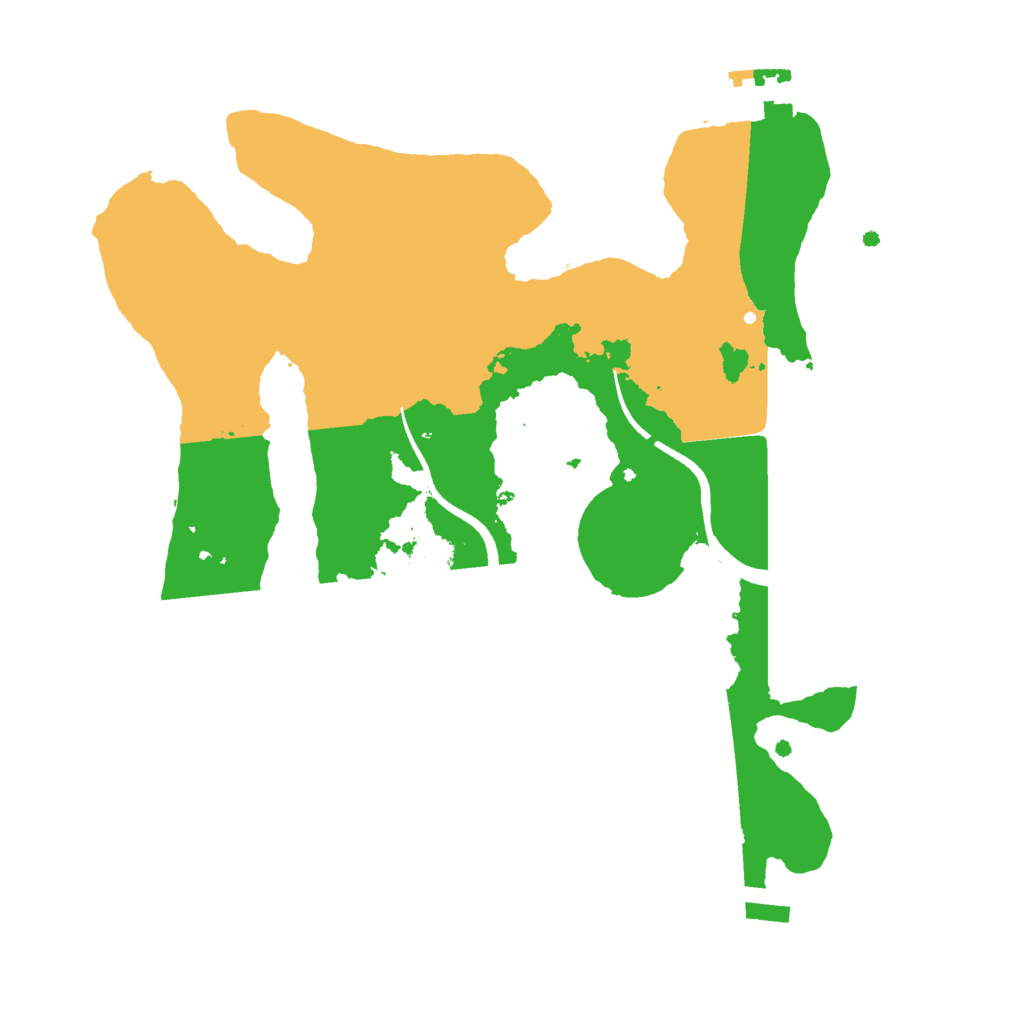 Biome Rust Map: Procedural Map, Size: 2500, Seed: 380295656