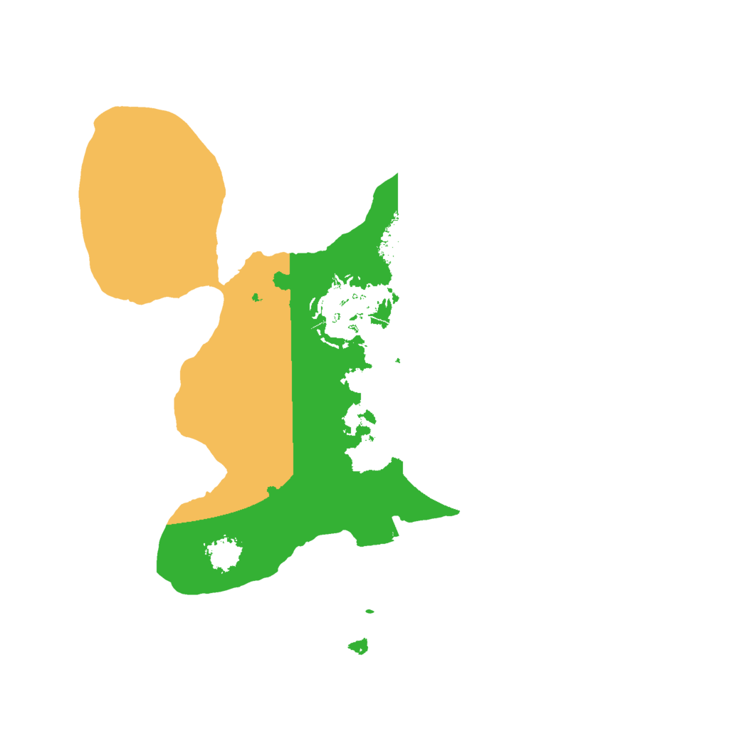 Biome Rust Map: Procedural Map, Size: 2000, Seed: 3366