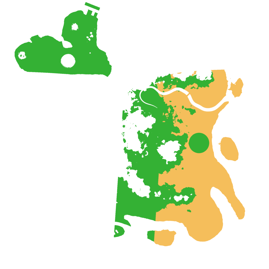 Biome Rust Map: Procedural Map, Size: 3500, Seed: 49897866