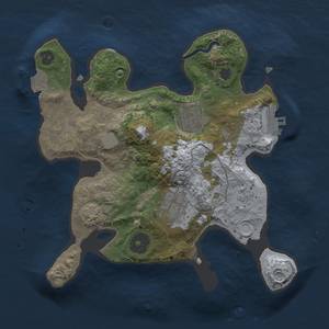 Thumbnail Rust Map: Procedural Map, Size: 2400, Seed: 1795611770, 8 Monuments