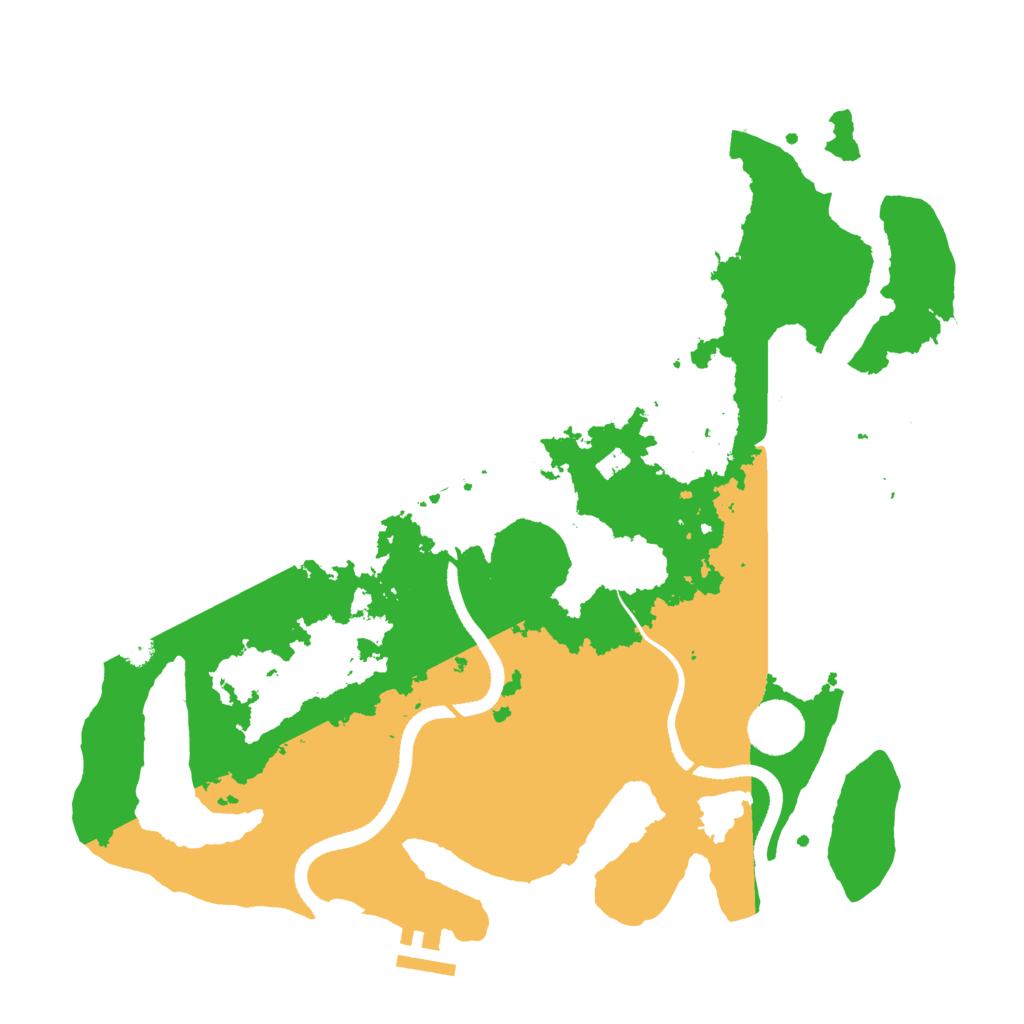 Biome Rust Map: Procedural Map, Size: 3500, Seed: 55884124