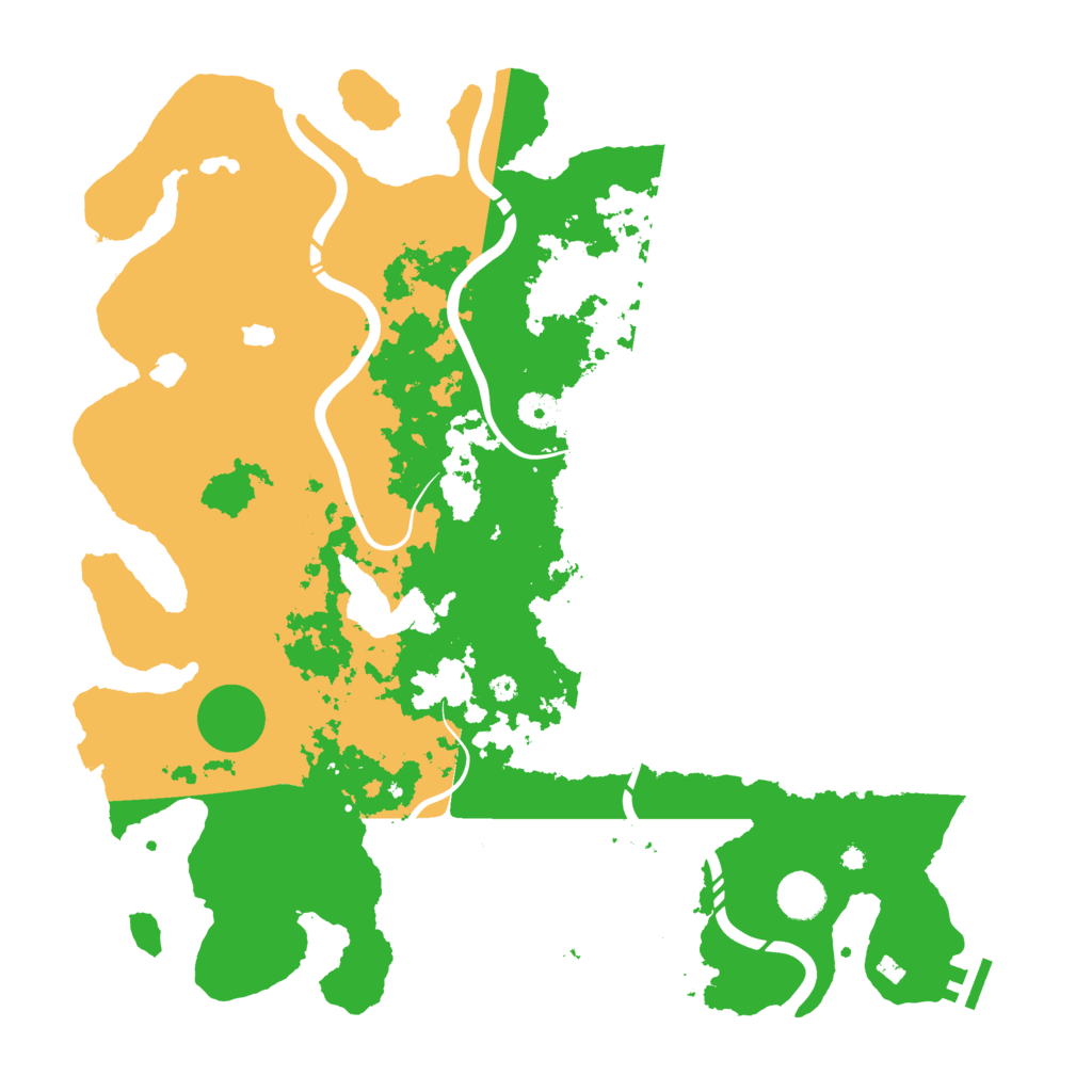 Biome Rust Map: Procedural Map, Size: 4250, Seed: 952325054