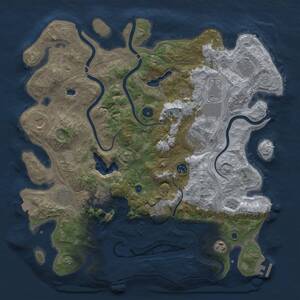 Thumbnail Rust Map: Procedural Map, Size: 4250, Seed: 952325054, 16 Monuments