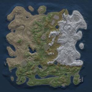 Thumbnail Rust Map: Procedural Map, Size: 4250, Seed: 952325054, 15 Monuments