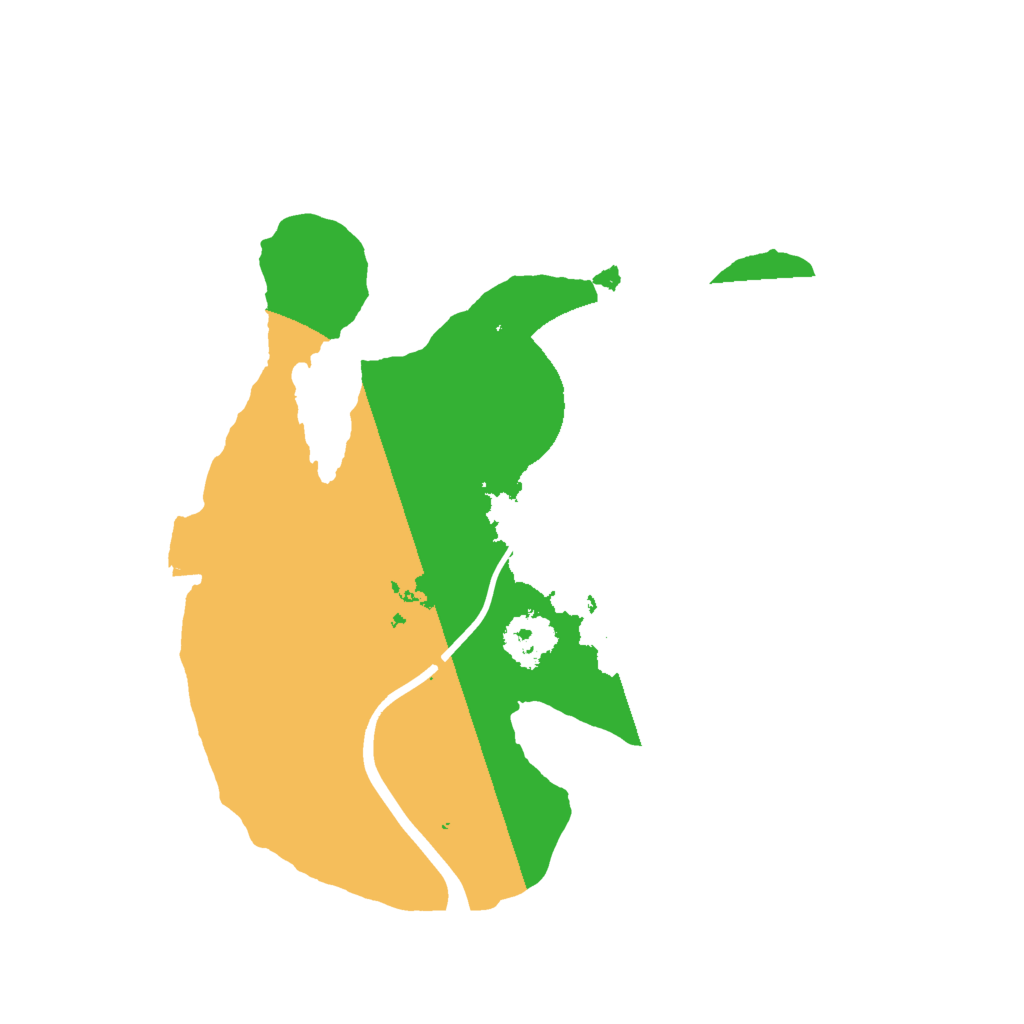 Biome Rust Map: Procedural Map, Size: 2000, Seed: 1233423