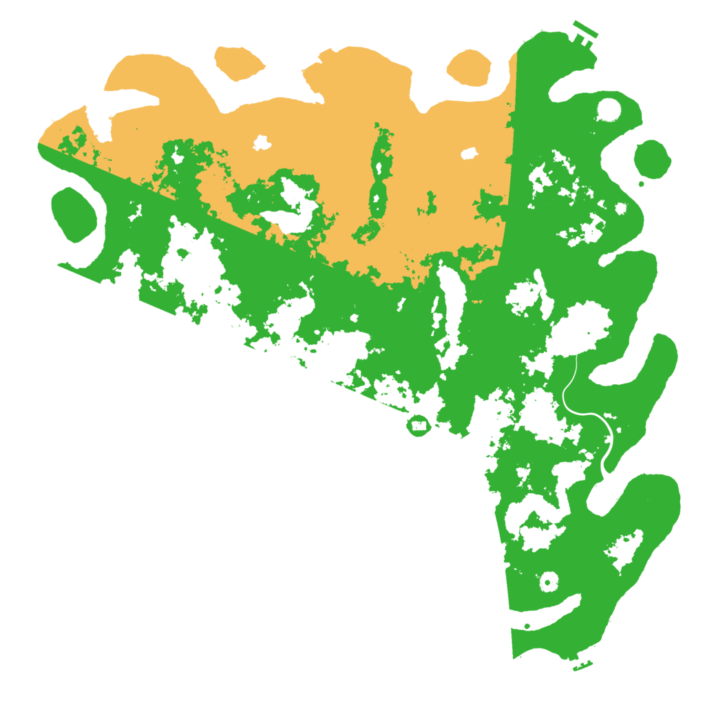 Biome Rust Map: Procedural Map, Size: 5250, Seed: 1999
