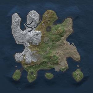 Thumbnail Rust Map: Procedural Map, Size: 2500, Seed: 138190611, 7 Monuments