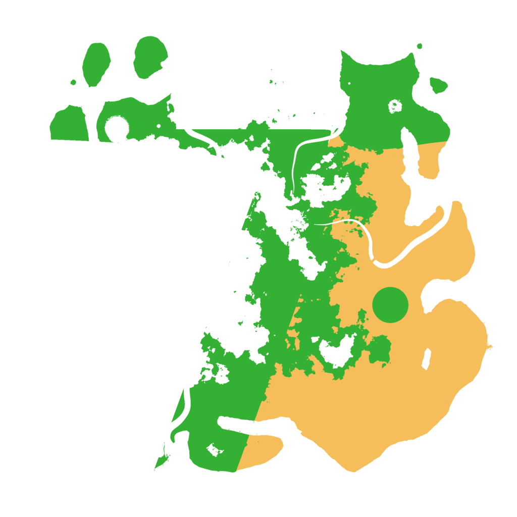 Biome Rust Map: Procedural Map, Size: 3800, Seed: 921970355