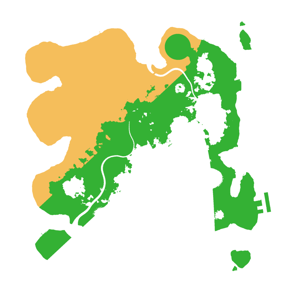 Biome Rust Map: Procedural Map, Size: 3000, Seed: 23548