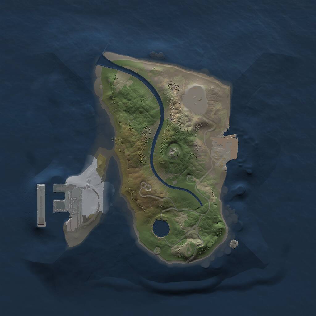 Rust Map: Procedural Map, Size: 1500, Seed: 4819093, 2 Monuments