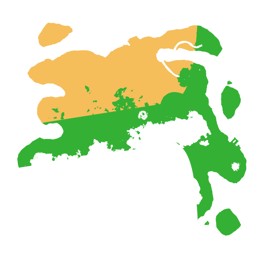 Biome Rust Map: Procedural Map, Size: 3000, Seed: 24696
