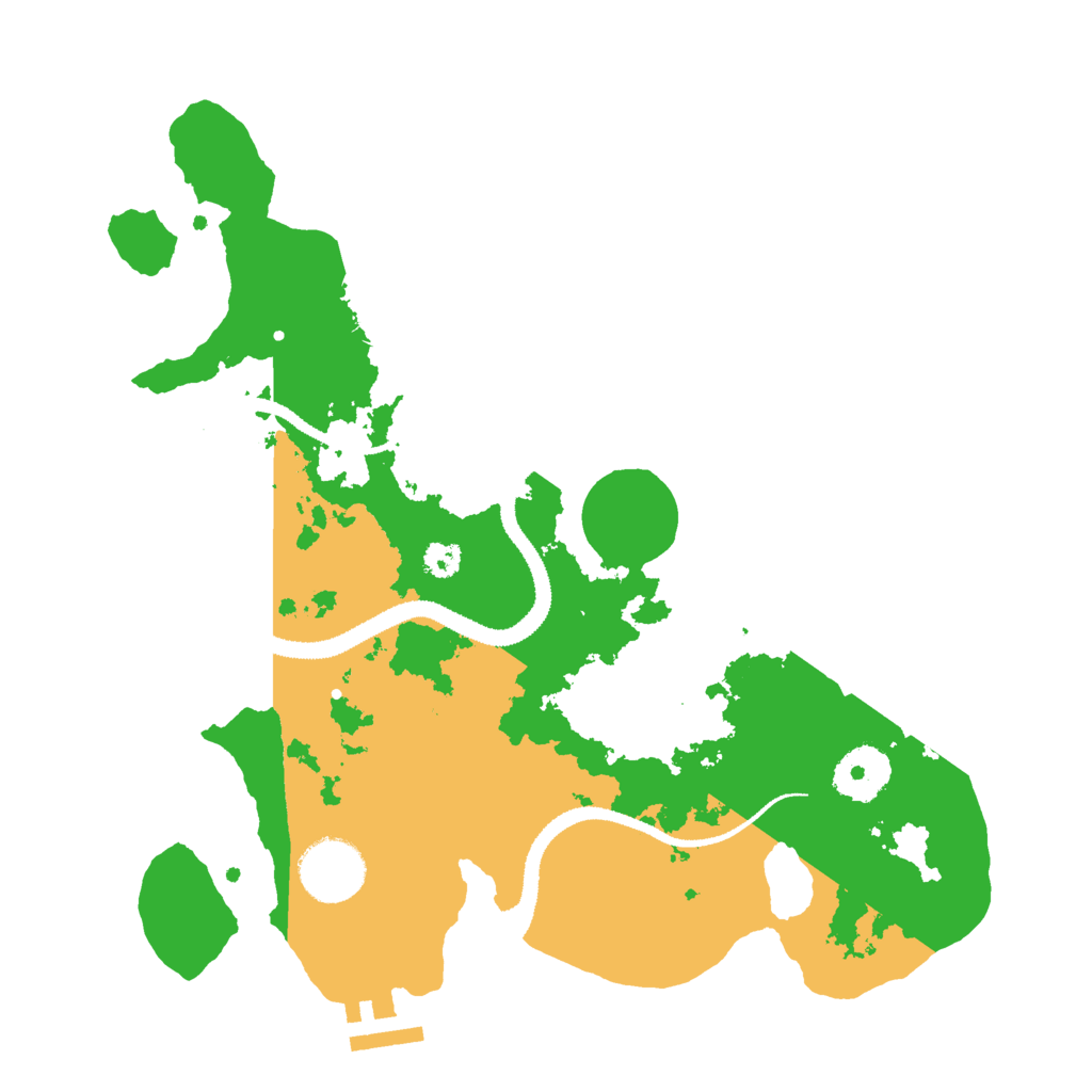 Biome Rust Map: Procedural Map, Size: 3000, Seed: 7587