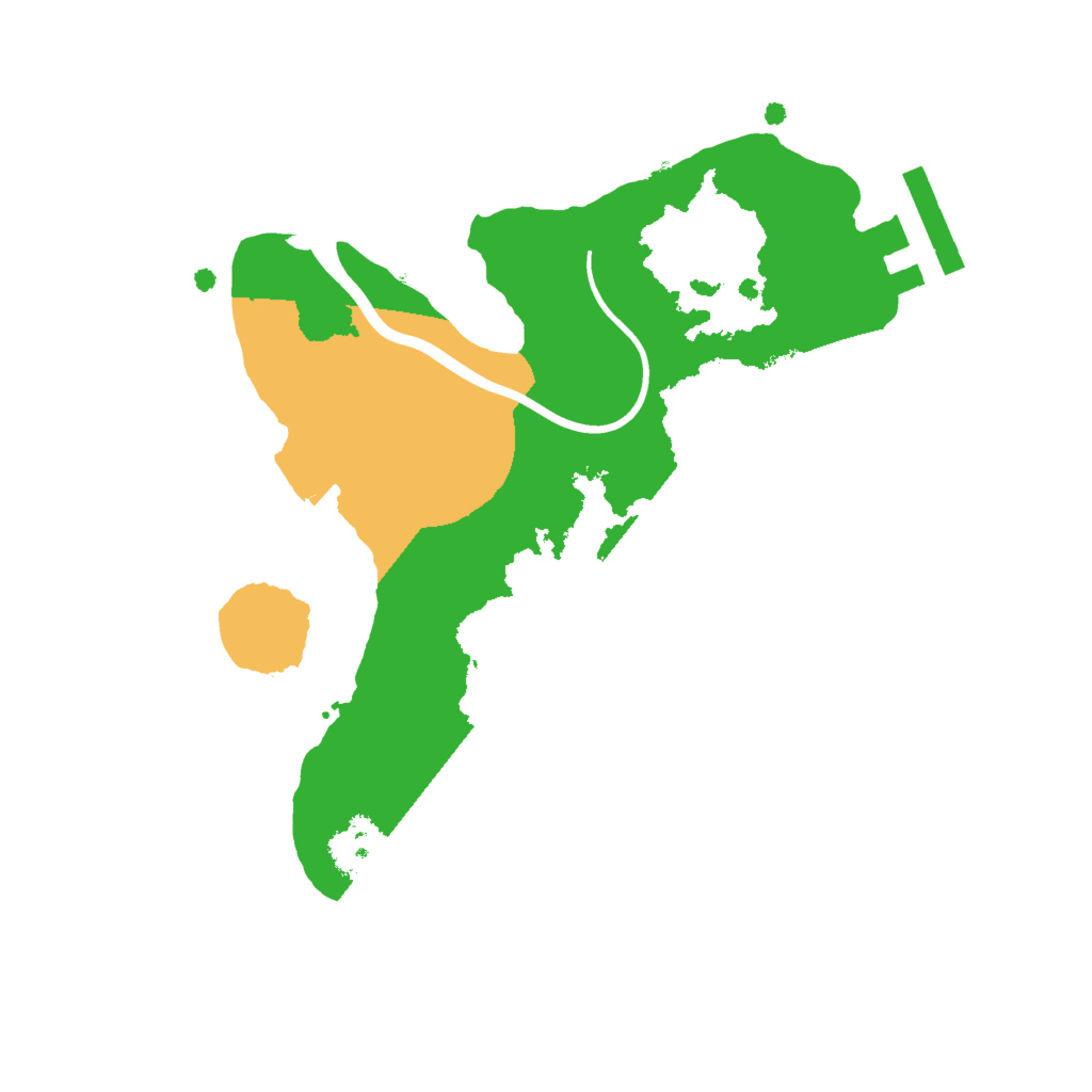 Biome Rust Map: Procedural Map, Size: 2000, Seed: 1069873