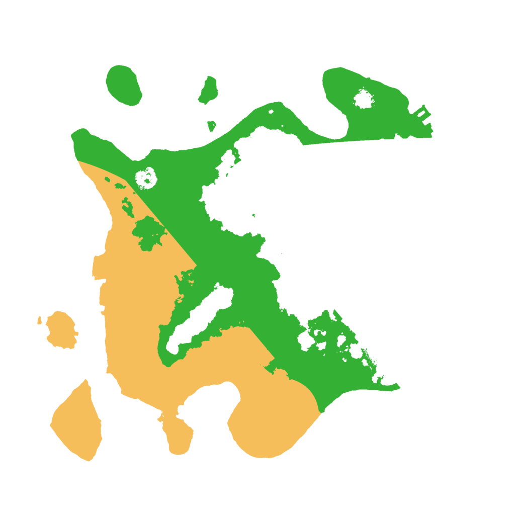 Biome Rust Map: Procedural Map, Size: 2500, Seed: 5417268