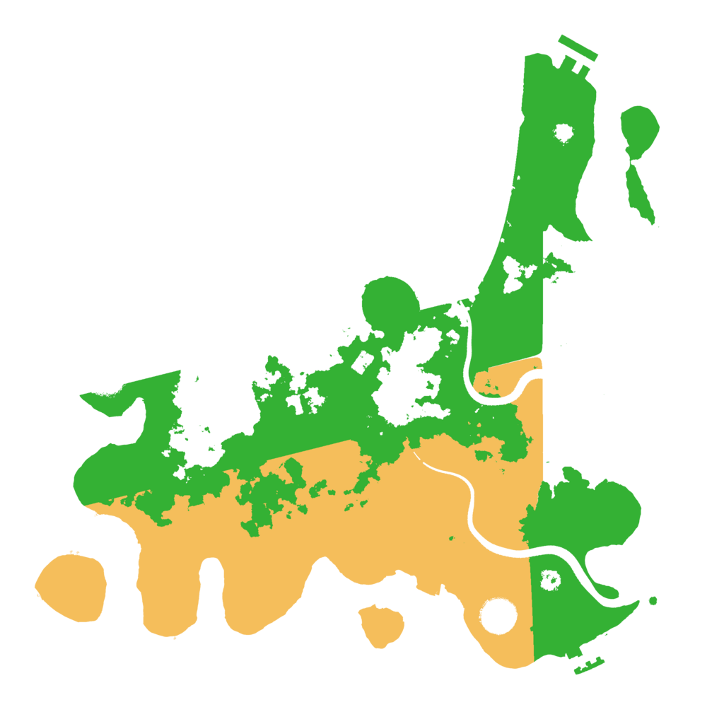 Biome Rust Map: Procedural Map, Size: 3500, Seed: 779206223
