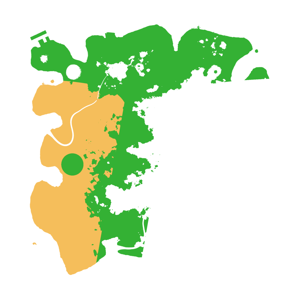 Biome Rust Map: Procedural Map, Size: 3500, Seed: 1064215346