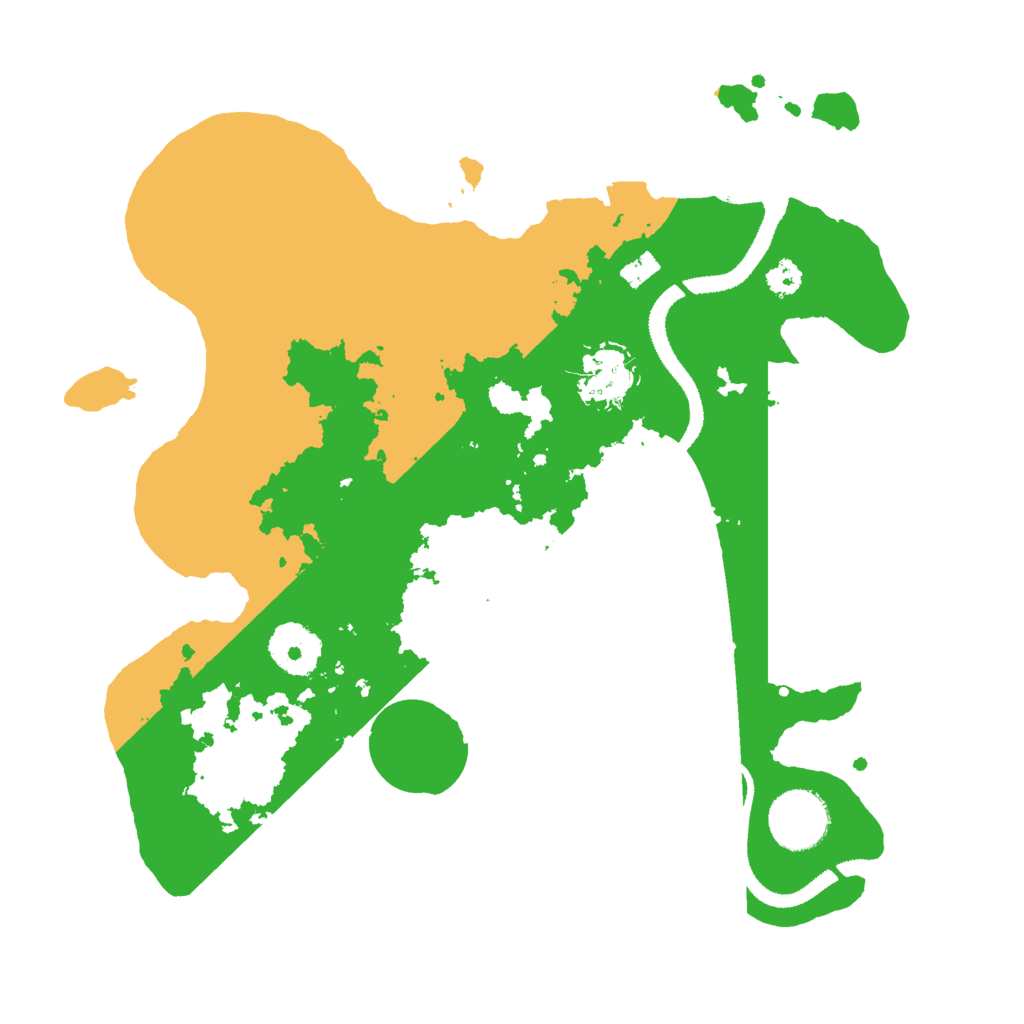 Biome Rust Map: Procedural Map, Size: 3000, Seed: 25001