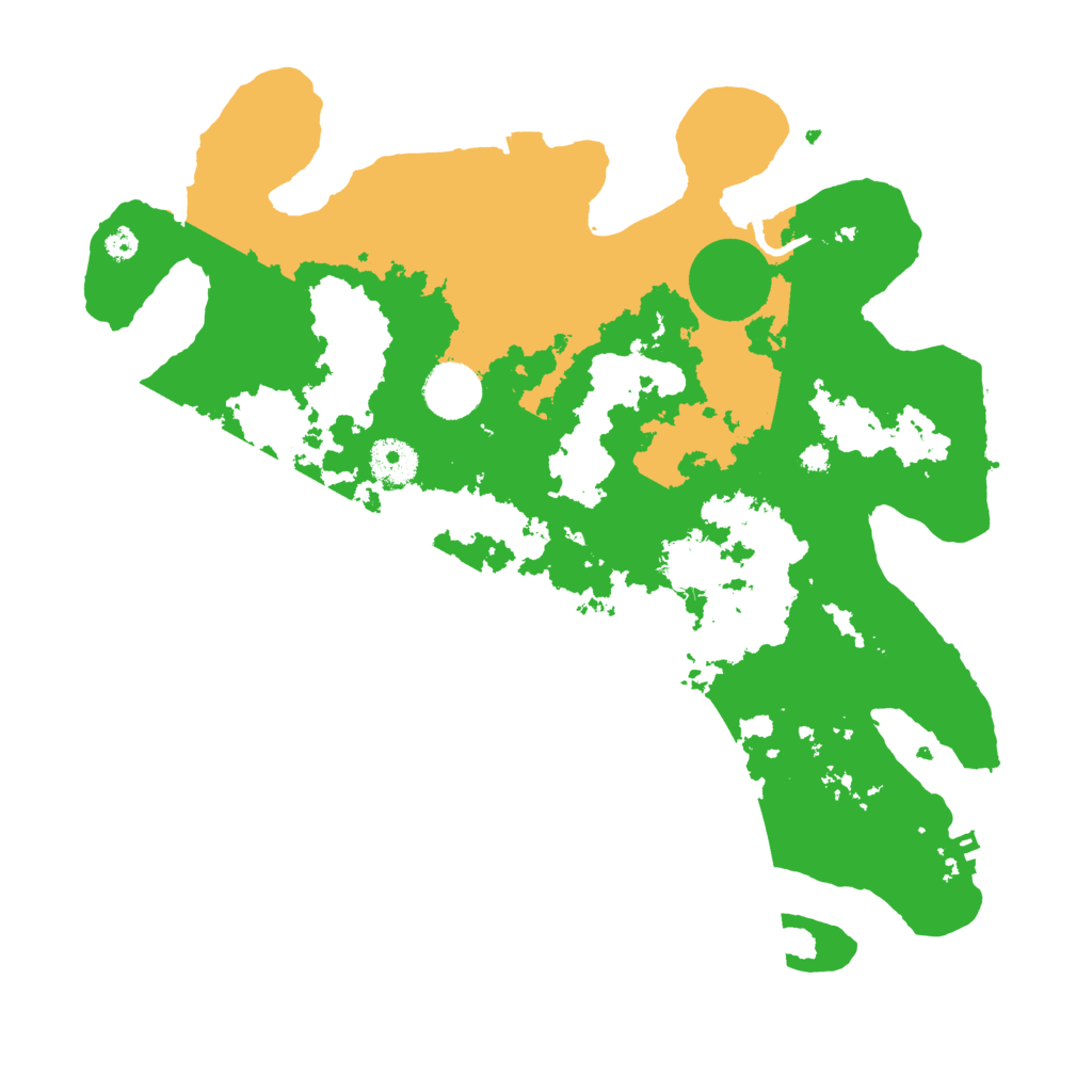Biome Rust Map: Procedural Map, Size: 3500, Seed: 25487
