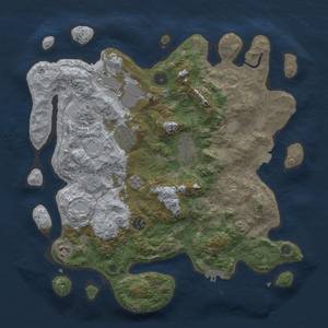 Thumbnail Rust Map: Procedural Map, Size: 3750, Seed: 94319981, 14 Monuments
