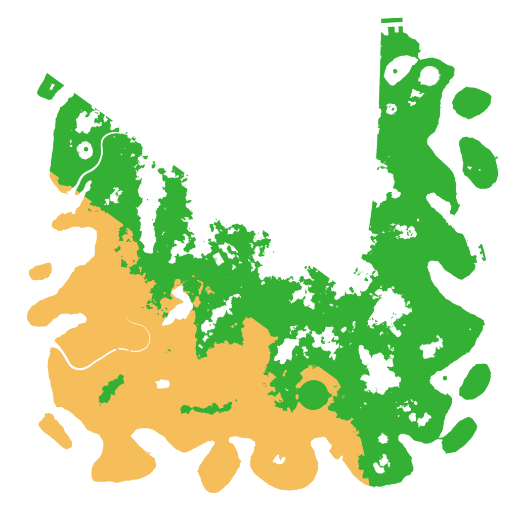 Biome Rust Map: Procedural Map, Size: 4690, Seed: 111111