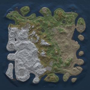 Thumbnail Rust Map: Procedural Map, Size: 4200, Seed: 657040032, 18 Monuments