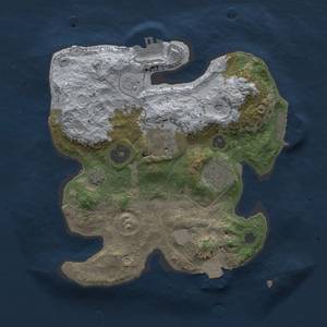 Thumbnail Rust Map: Procedural Map, Size: 2500, Seed: 456115, 10 Monuments