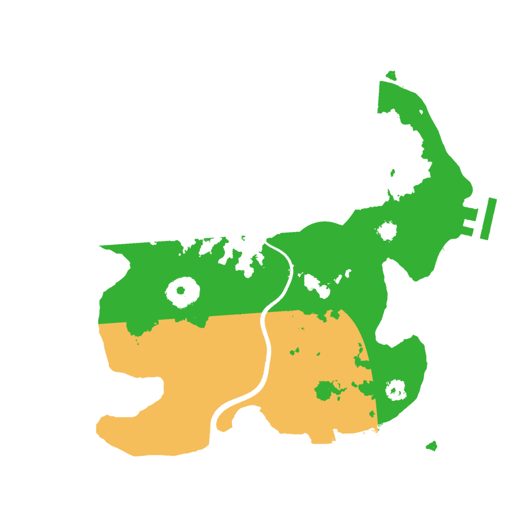 Biome Rust Map: Procedural Map, Size: 2500, Seed: 456115