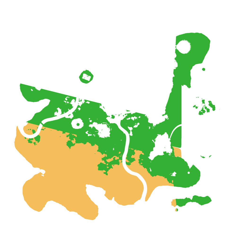 Biome Rust Map: Procedural Map, Size: 3200, Seed: 14147
