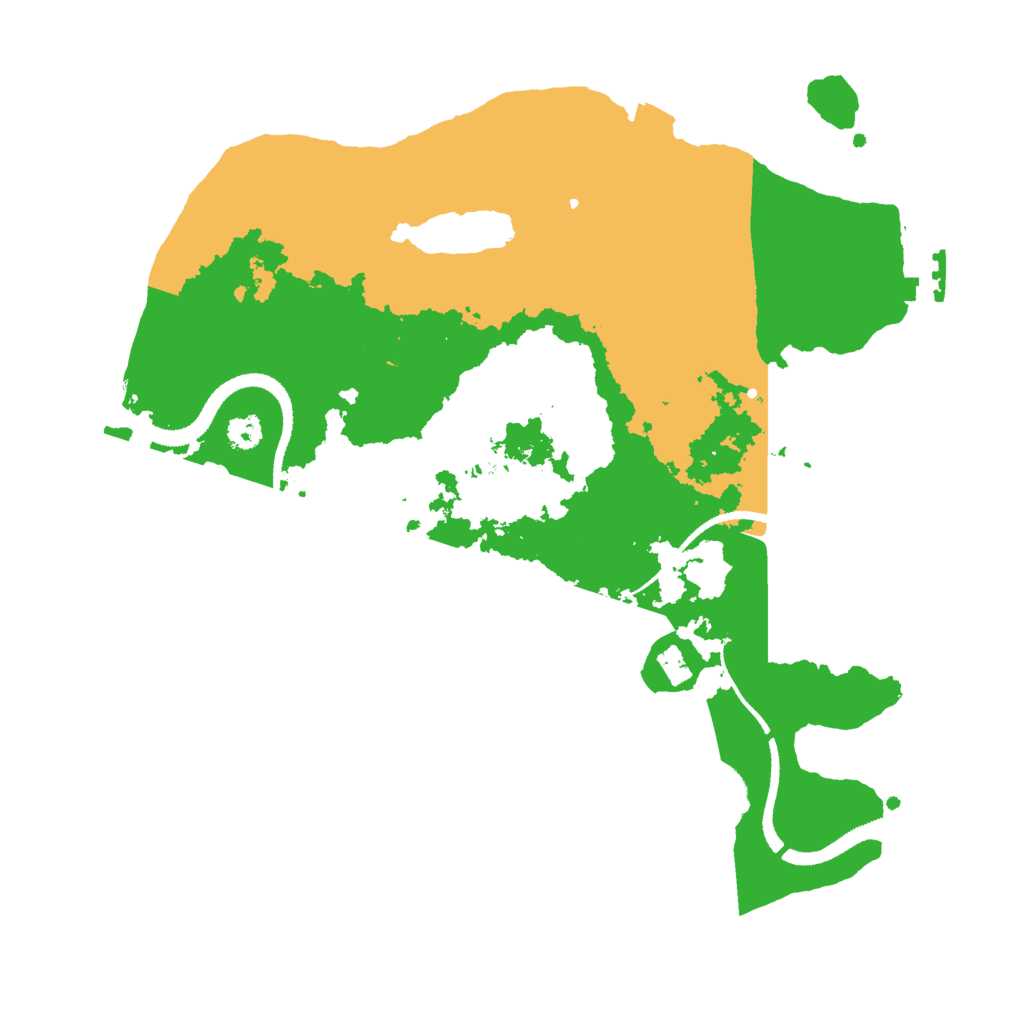 Biome Rust Map: Procedural Map, Size: 3000, Seed: 14411