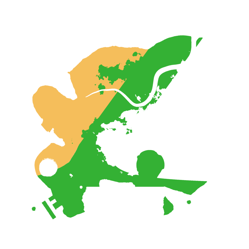 Biome Rust Map: Procedural Map, Size: 2500, Seed: 684983195