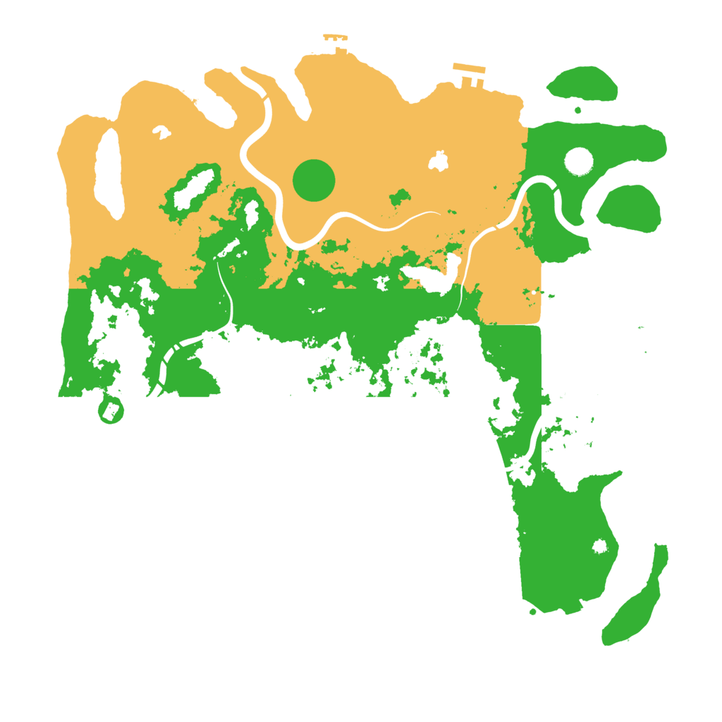 Biome Rust Map: Procedural Map, Size: 4500, Seed: 109516774