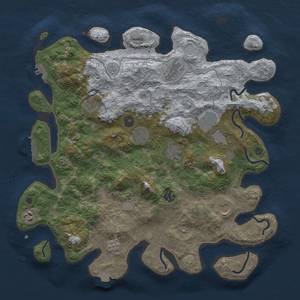 Thumbnail Rust Map: Procedural Map, Size: 4000, Seed: 40851918, 17 Monuments