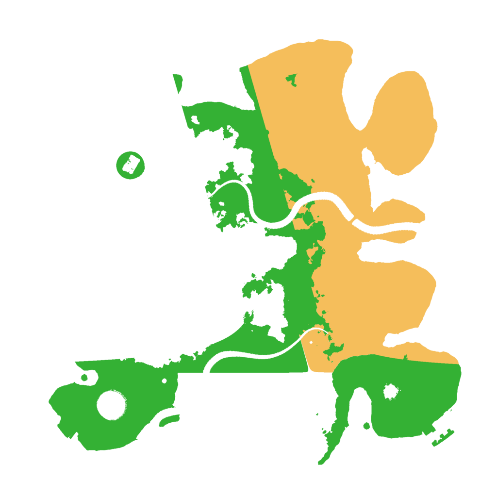 Biome Rust Map: Procedural Map, Size: 3000, Seed: 50611018