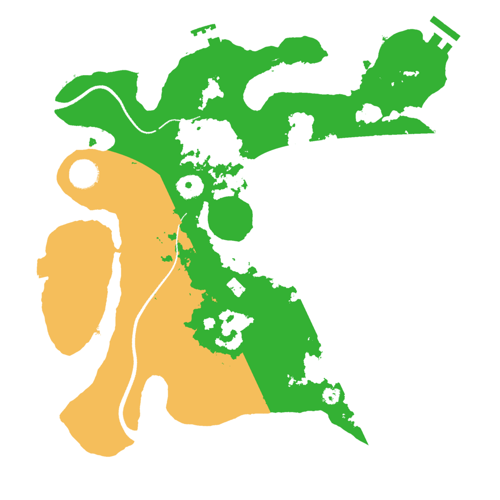 Biome Rust Map: Procedural Map, Size: 3000, Seed: 27739