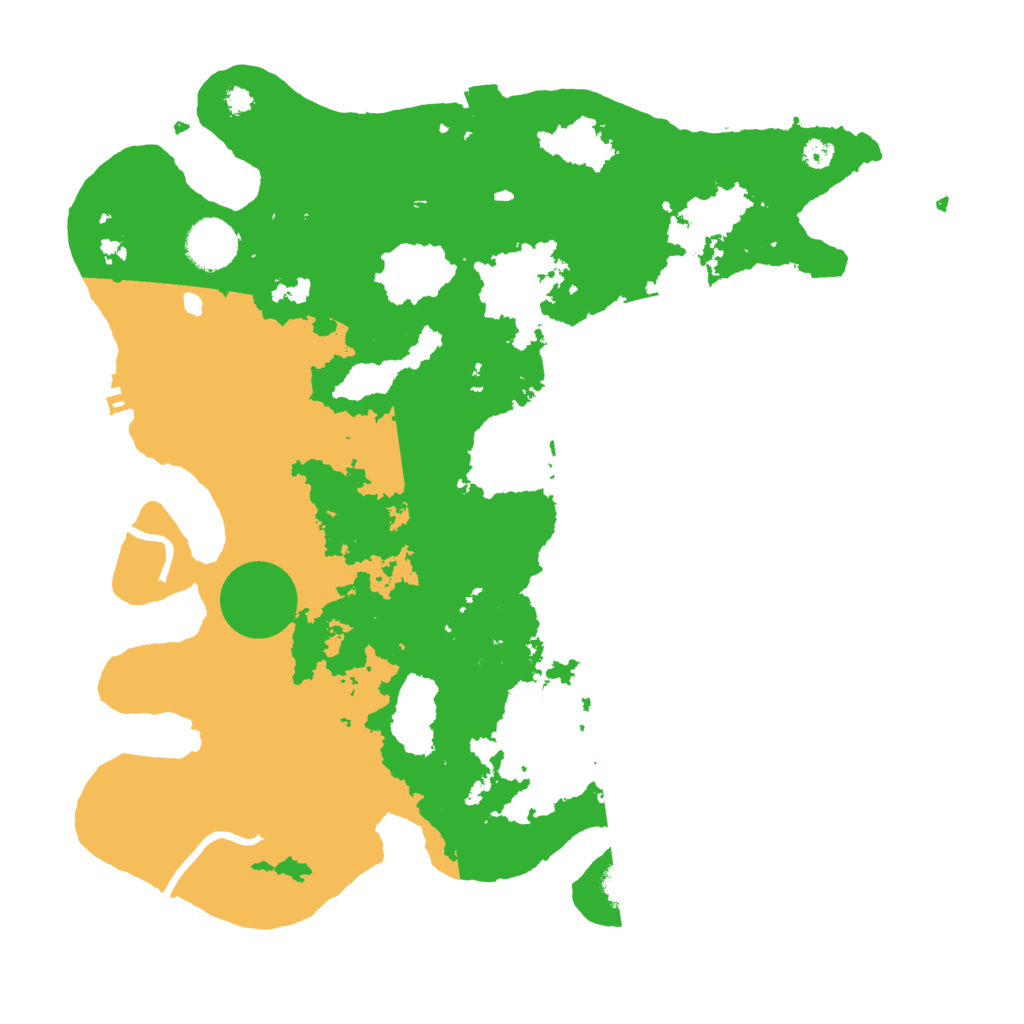 Biome Rust Map: Procedural Map, Size: 3500, Seed: 35982