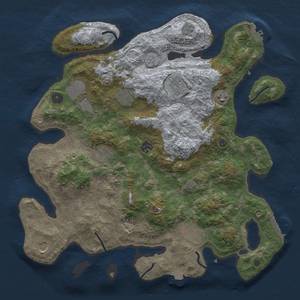 Thumbnail Rust Map: Procedural Map, Size: 4000, Seed: 18042024, 17 Monuments